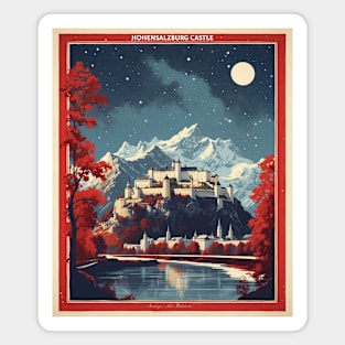 Hohensalzburg Castle Austria Vintage Travel Retro Tourism Magnet